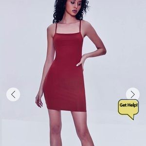 Forever 21 Burgundy Spaghetti Strap Dress Simple Lil Dress Great to Layer Medium